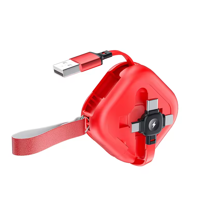3 in 1 Universal Telescopic Charging Data Cable With Phone Stand, compatible with a wide range of devices