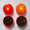 Round Reflector Safety Light with Clip, High Visibility Plastic Reflective Gear for Jackets, Bags, Purses, Backpacks, Strollers