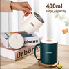 13.5oz Stainless Steel Vacuum Coffee Mug With Special Sliding Lid, One-hand Operation, Designed for Effortless One-handed Use