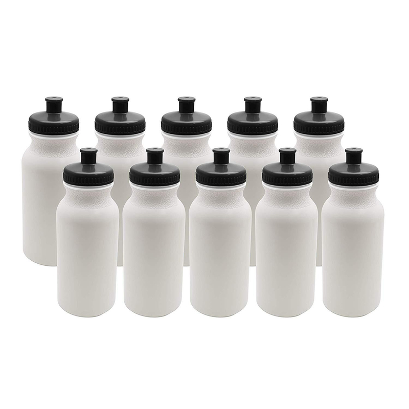 20 oz. Water Bottles With Push Cap