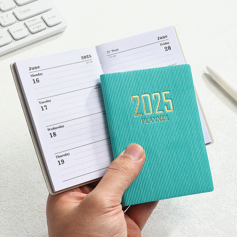 2025 Daily Planner Notebook A7 Pocket Planner