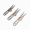 Zinc Alloy Golf Divot Tool with Finger Hole Design