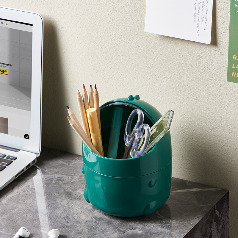 Desktop Trash Can with Lid