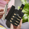 PU Leather 1oz Flask Case with Golf Tee Slots