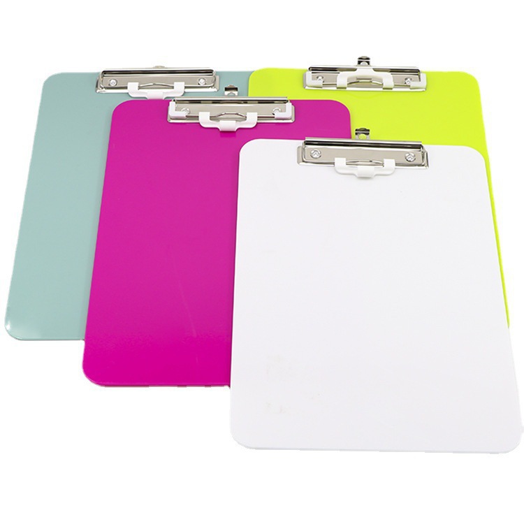 A4 File Writing Board Clipboard Folder Document With Metal Clip for Business, Office, Nursing, Restaurant.
