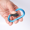 3" D-Clip Locking Carabiner Keychain Clip