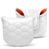 Premium PU Leather Square Mallet Shaped Hook&Loop Closure Golf Putter Headcover with Soft Lining