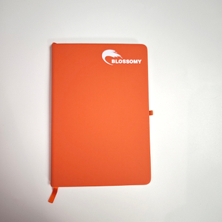 A5 Soft-Touch PU Notebook -- 96 Sheets / 192 Pages, 80gsm Paper, Ribbon Bookmark & Pen Loop, Custom Logo, 14.5 * 21 cm