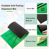 Foldable Golf Putting Alignment Mat - 23.6" x 11.8"