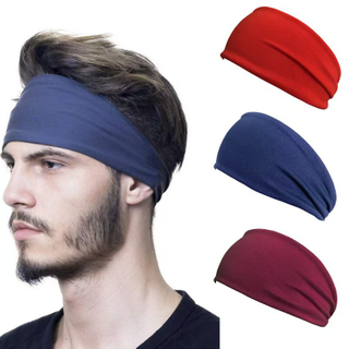 Wide Stretchy Lycra Elastic Sports Headband