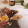 Ergonomic Wooden Book Page Holder Thumb Ring