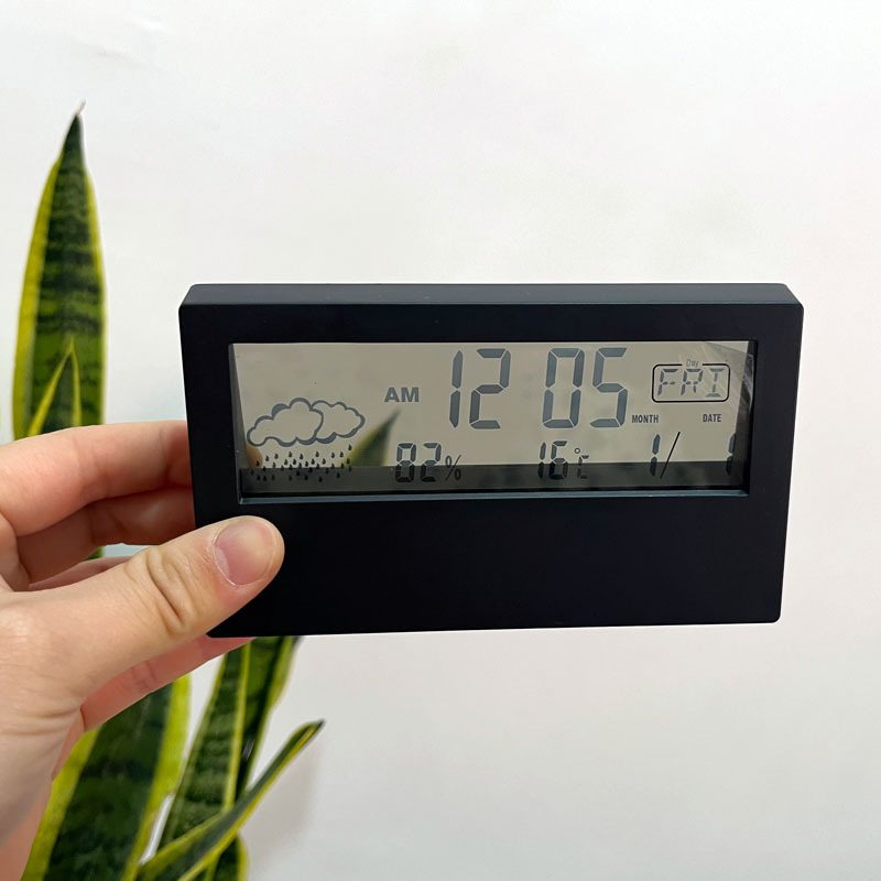 Temperature Hygrometer Desk Clock