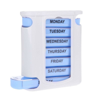 One Week 28 Grids Portable Drawer Moisture-proof Plastic Medicine Box