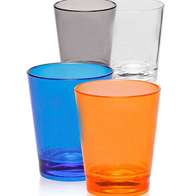 Mini Clear 1.5 oz. Plastic Shot Glasses - Ideal for Whiskey, Wine Tasting