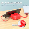 3 in 1 Universal Telescopic Charging Data Cable With Phone Stand, compatible with a wide range of devices