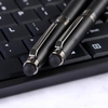 2-in-1 Luxury Metal Signature Black Ink Gel Pens With Stylus Tip Business Ballpoint Pens
