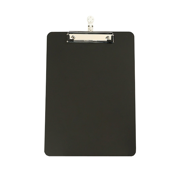 A4 Pure Black Acrylic Splint Clamp Writing Clipboard