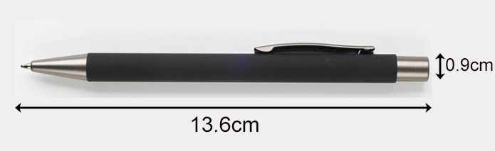 Rubber-Touch Aluminum Pen Rubberized Ballpoint Pen
