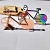 Bicycle Pizza Cutter Wheel Dual Cutting Wheels Stainless Steel Bike Pizza Slicer with a Stand