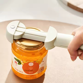 Adjustable Stainless Steel Can Jar Opener Retractable Bottle Opener, Labor-Saving Bottle Opener with Stainless Steel Gear