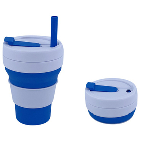 Collapsible Coffee Cup Portable Foldable Travel Coffee Mug 12oz Camping Cup