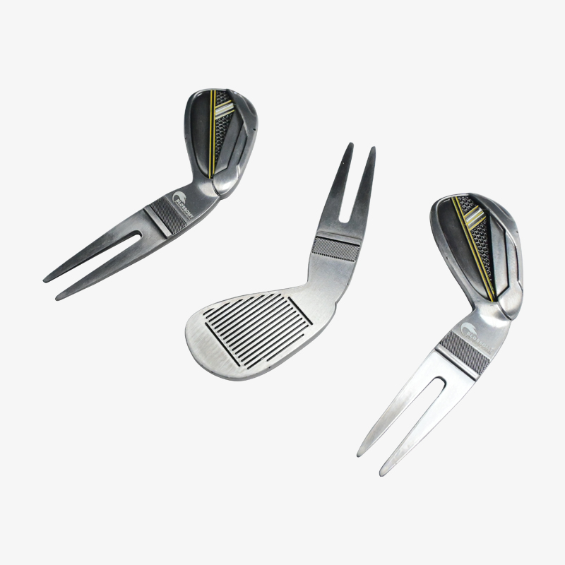 Golf Club Shaped Divot Tool - Zinc Alloy Turf Repair Tool