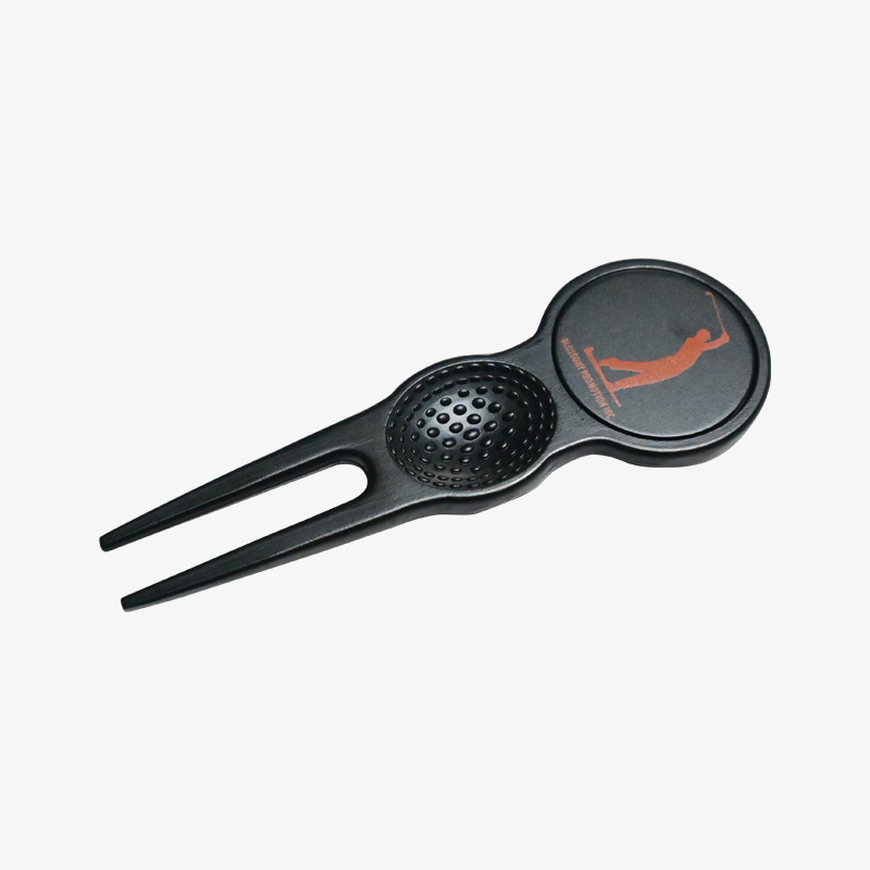 Zinc Alloy Golf Divot Tool W/ Textured Grip and Ball Marker