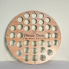 34-hole Round Wooden Golf Ball Display Rack