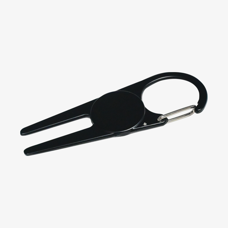 Self-Locking Divot Repair Tool with Ball Marker and Clip