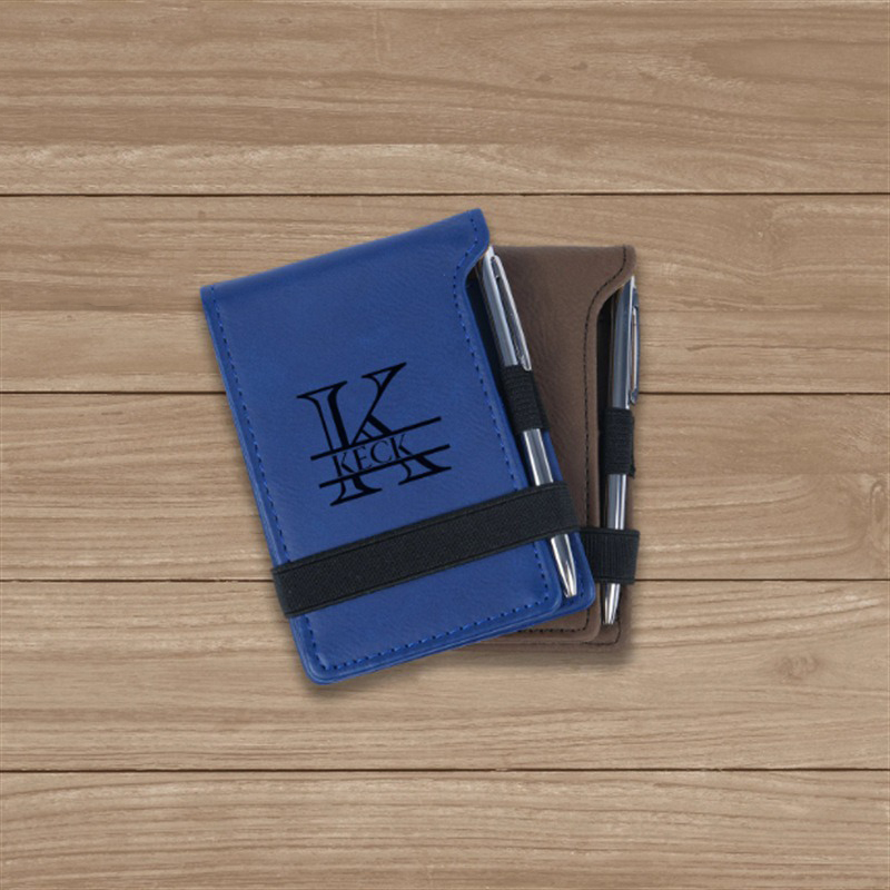 Pocket-size PU Leather Golf Scorecard Holder (12.5 X 8.5 Cm) with Side Pen Slot, Elastic Band Closure