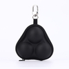 Triangle EVA Hard-shell Golf Ball Case holds 3 balls. Durable, waterproof, shockproof, and portable with carabiner.