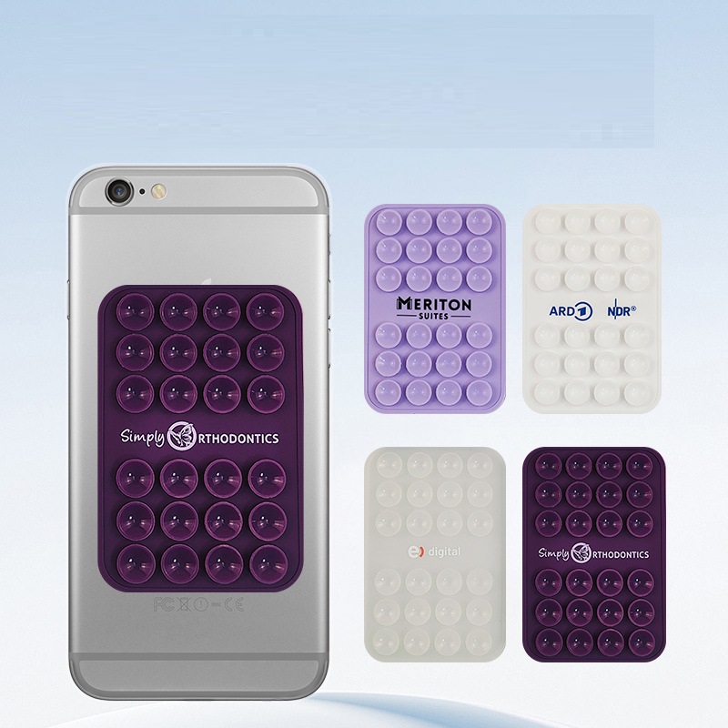 Silicone Adhesive Suction Cup Cell Phone Mount