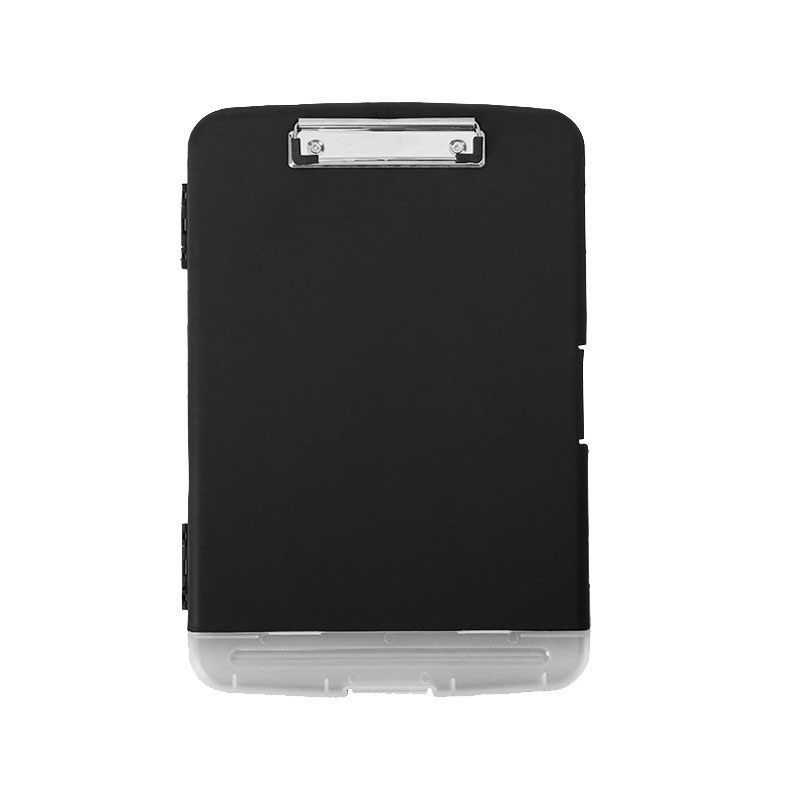 A4 Writing Clipboard With Pen Slot Multifunctional Paper Storage File Box PP Plastic Writing Board Clip