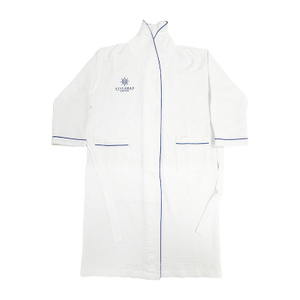 Lightweight Cotton Waffle Bathrobe with Soft Feel