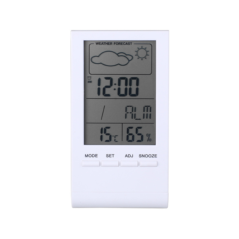 LCD Digital Temperature Humidity Meter Clock
