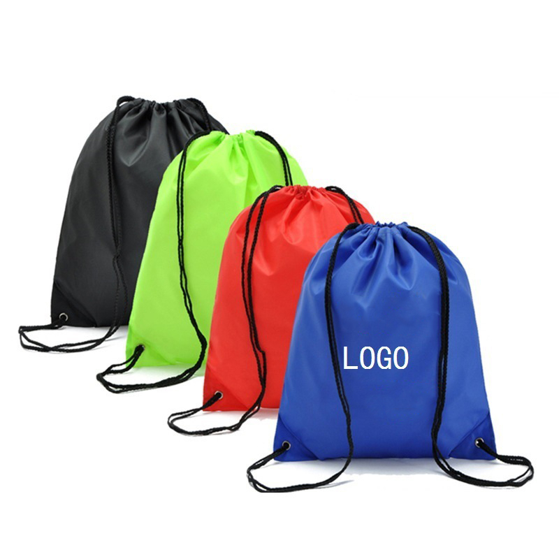 Customized 210D Nylon Drawstring Backpack