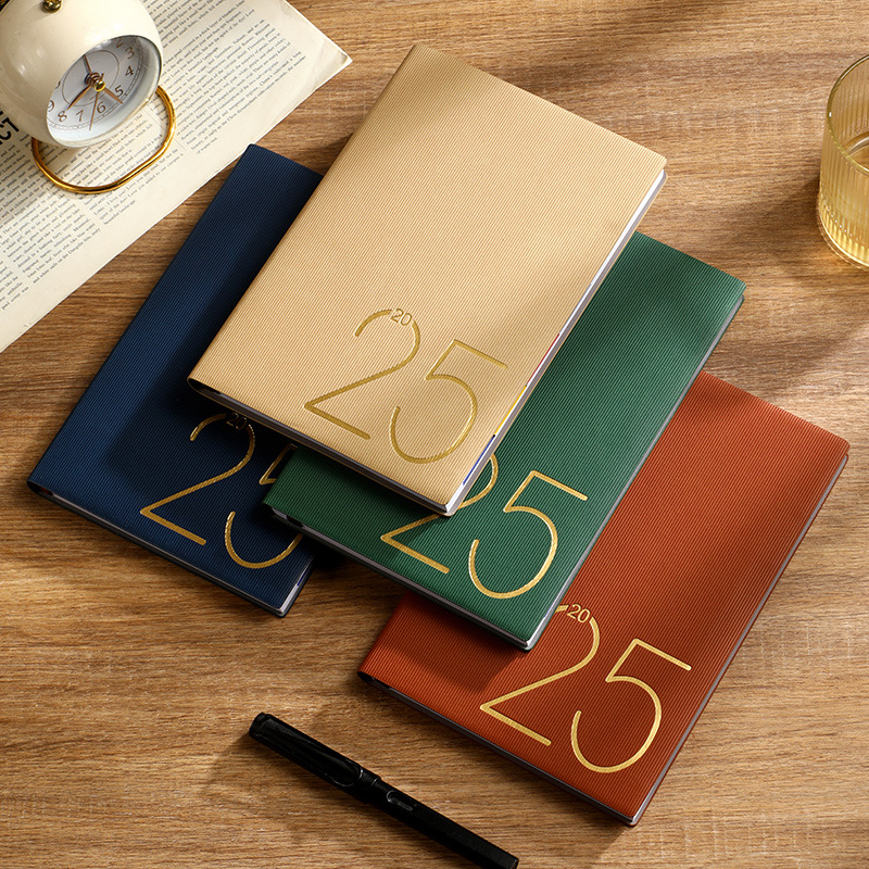 2025 A5 PU Leather Planner Notebook