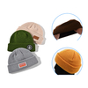 Autumn And Winter Winterproof Solid Color Melon Skin Ear Protection Knitted Hat