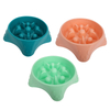 PP Material Slow Food Pet Bowl Healthy Design for Small Medium Size Dogs