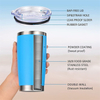 20 oz Food Grade Stainless Steel Insulated Tumbler With Lid