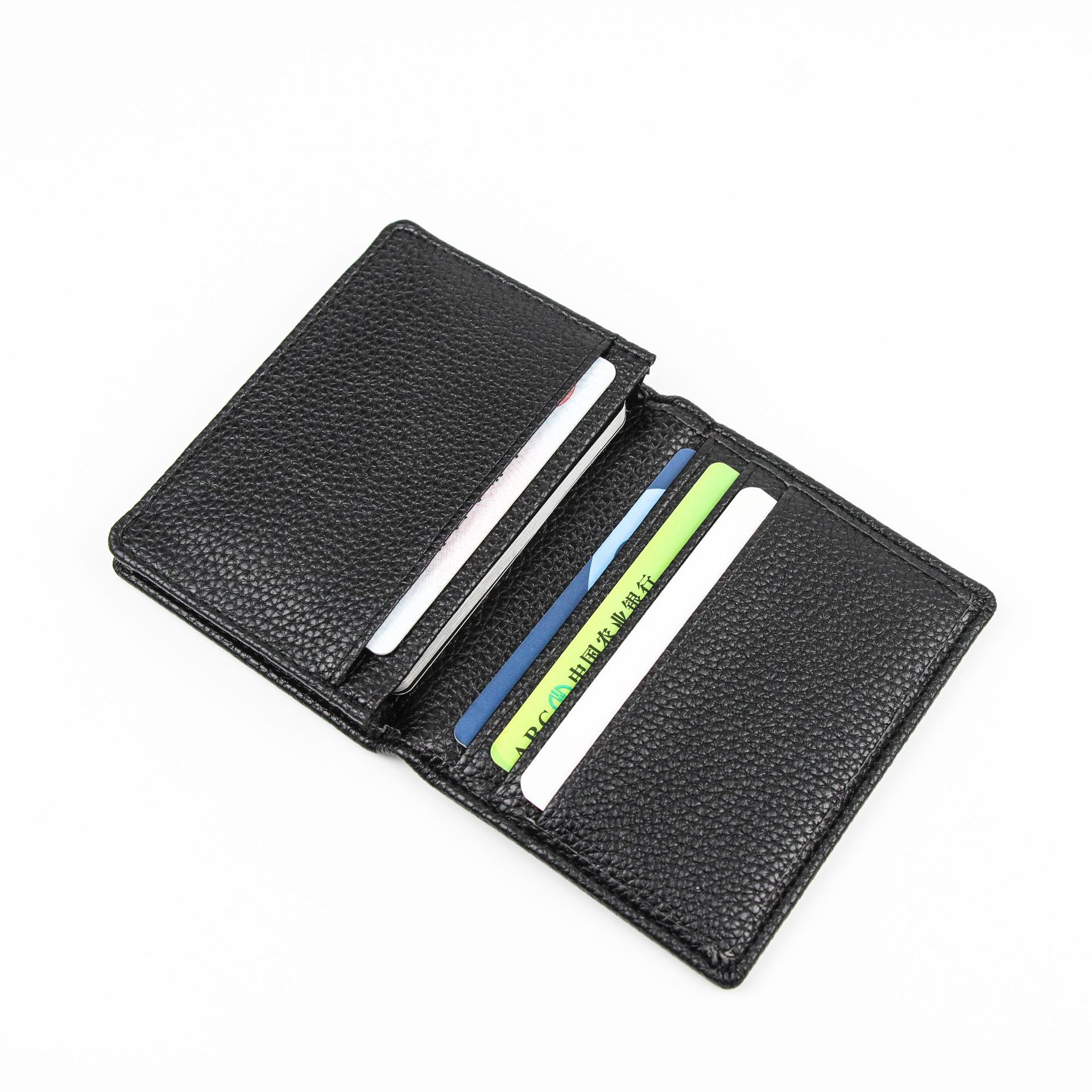 Premium PU Leather Wallet Small Credit Card Holder Card Case Sleeve, Size in 4.13 " x 3.15 "